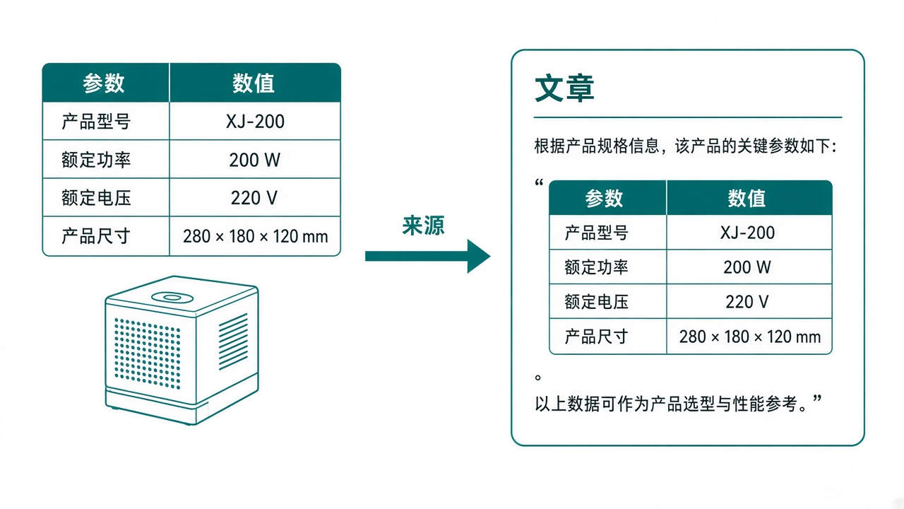 参数表和产品图被同一篇文章引用